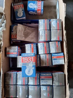 74 ks Tungsram DUOLUX 1931 – 12V 45/40W P45t – NOVÉ - 2