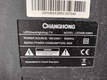 Prodám TV CHANGHONG 40" - 2