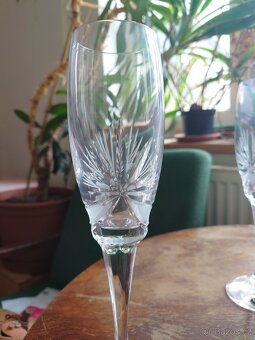 Ručně broušené sklenice na sekt Bohemia Krystal - 2