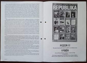 Týdeník Republika / 1991/ Sládek M vs. Havel V. - 2