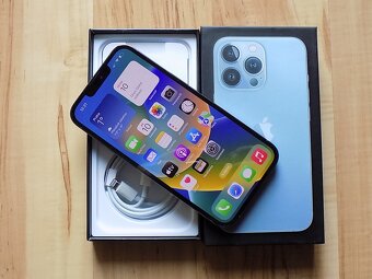APPLE iPhone 13 Pro 128GB Sierra Blue - ZÁRUKA-TOP-100% BAT - 2