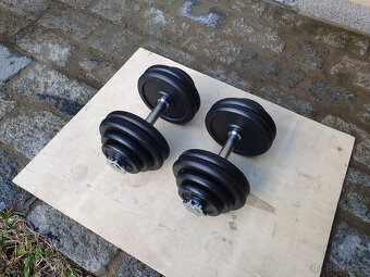 Nakládací činky 2x30kg za 3890,- - 2