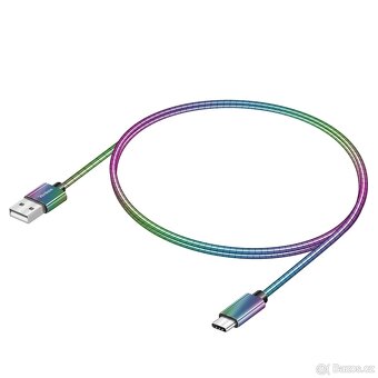 Ocelový synchronizační a nabíjecí USB A – USB C kabel (NOVÝ) - 2