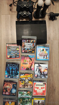PlayStation 3, 500GB, GTA 5 Edition, 2 ovladače+Move+Hry - 2