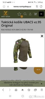 Maskáče vz.95(kalhoty a blůza) + Ubacs vz. 95 - 2