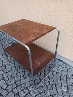 Chromovaný funkcionalistický stolek - 2