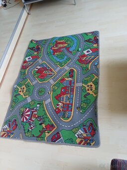 Dětský hrací koberec „Ralley“ – silnice a městečko - 2