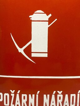 smaltovaná cedule požární nářadí cedule smalt tabule - 2