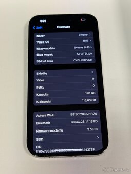 iPhone 14 Pro 128GB / Záruka Absolutně TOP STAV - 2