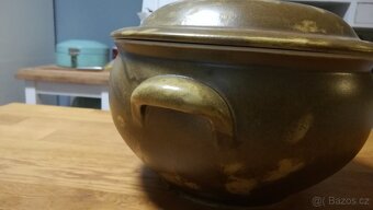 PILLIVUYT FRANCE - VELKÝ PORCELÁNOVÝ HRNEC FLAMMES - 2