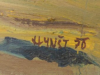 Obraz Jaromír Hynšt, Vysočina, olej plátno 42x72 - 2