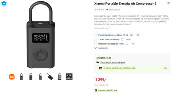 NOVÝ super kompresor Xiaomi Air Compressor 2 - 2