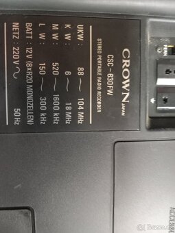 Vintage radiomagnetofon crown - 2