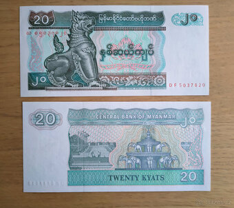MYANMAR - 20 kyats - 2