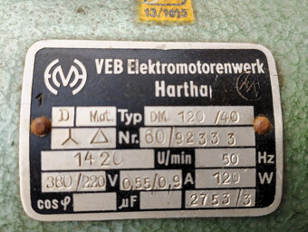 Elektromotor s bruskou - 2