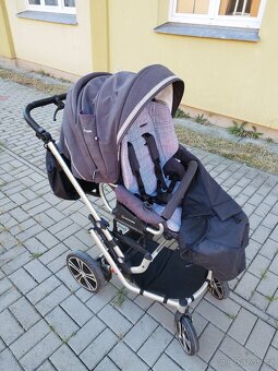 Kočárek Gesslein F6 s ruční brzdou a veškerým příslušenstvím - 2