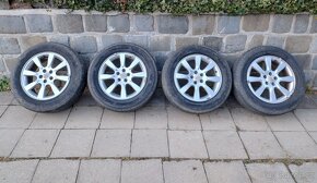 Alu kola Subaru 5x100 R16x6.5 + letní pneu 215/60 - 2