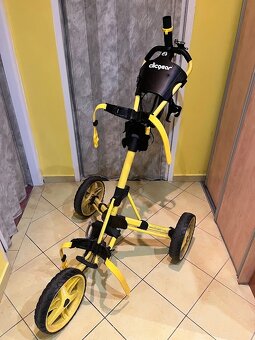 CLICGEAR golfový vozík růžový/žlutý - 2