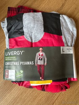 NOVÉ pánské vánoční pyžamo vel. L (52/54), Lidl - 2