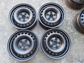 Plechové disky 15" 5X112 J6,0 ET43 Škoda,Vokswagen Seat - 2