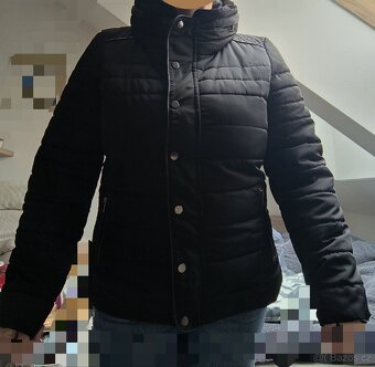 Černá dámská zimní bunda XL - 2