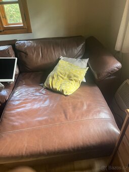 Kožena sedačka s lenoškou - 2