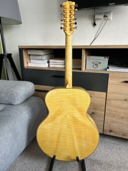 12-Strunová Elektroakustická Gitara KLEMA Flamed Maple - 2
