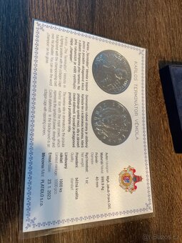 Investiční mince Karlose Vémoly ze stříbra (240/1000) - 2