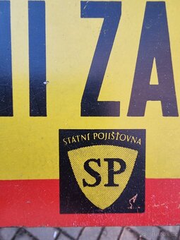 Cedule plechová STATNÍ POJIŠTOVNA - 2