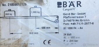 Prodám skládací hydraulické čelo Bär BC 1000F4 - 2