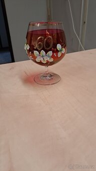 Malovaná sklenka 60 letům - 2
