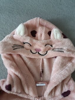 Mikina flísová růžová kočička vel. 92, Lindex - 2