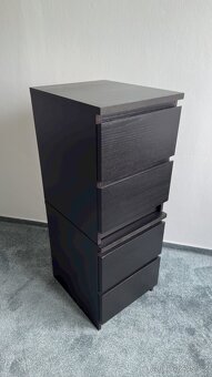 Komoda Ikea MALM s 2 zásuvkami černá, 40x55 cm (1 nebo 2 ks) - 2
