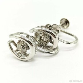 LUXUSNÍ PLATINOVÉ DIAMANTOVÉ NÁUŠNICE 0.60 CT - 2