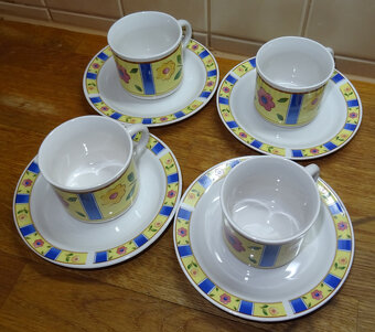 Hrníčky s talířky zdarma - set 2 (4 kusy, stejný design) - 2