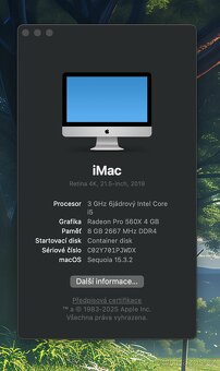 Apple iMac 2019 Retina 4k, 21,5-inch - 2