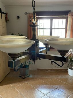Krásný lustr + jedna nástěnná lampa - 2