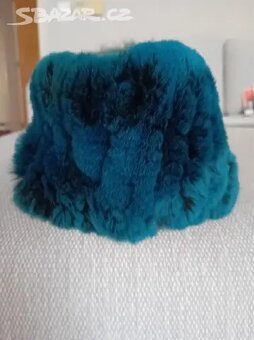 nový pravý kožešinový nákrčník nebo čelenka - 2