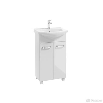 Deftrans Koupelnová skříňka s umyvadlem Mila D50, bílá, 45 x - 2