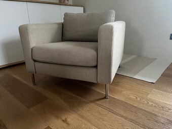 Křesílko Ikea, béžové, 90x90x63 cm - 2