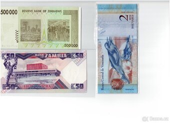 Bankovky světové (Zimbabwe, Zambia etc.)MIX UNC - 2