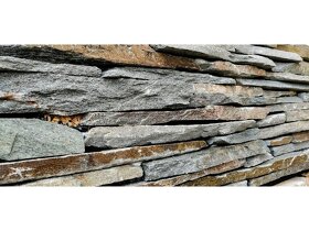 Kamenné filety kvarcit - šedostříbrný | obklad - 2