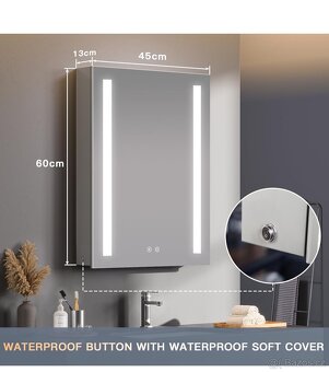Zrcadlová skříňka s LED - 2
