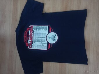 Pánské modré triko zn. Gildan ultra cotton, vel. L - 2