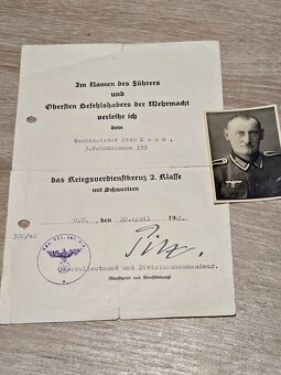 Konvolut dokumentů KVK1 + KVK2 + fotka - 2