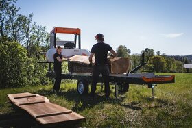 Pásová pila Logosol B1001 s benzínovým motorem 27 hp - 2