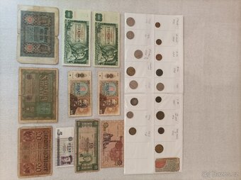 Sbírka starých mincí a bankovek - 2
