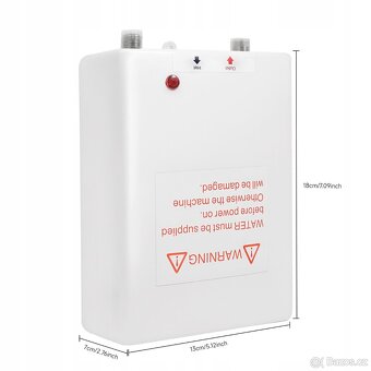 Nový průtokový ohřívač vody.(3500W) - 2