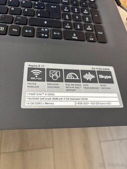 Acer aspire e17 - 2