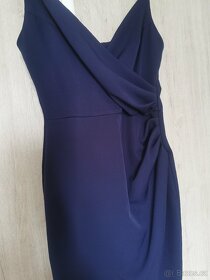 Tmavě modré šaty BÁRA styl- sexy šaty - 2